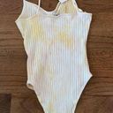 ZARA NWT  ruched tie dye ribbed body suit Photo 6