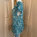 belle du jour  Algiers blue floral tiered rayon babydoll tunic top Size L NWT Photo 1