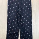 Banana Republic  PJ Pants Navy Holiday Winter Giraffe Print Drawstring Waist Sz M Photo 4