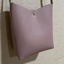 Anthropologie Samara |  vegan leather cross body shoulder bag in Peony Pink Photo 3