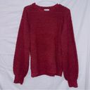 Nine West  NWT Red Puff Sleeve Pullover Sweater size medium Photo 0