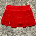 Lululemon NWOT  Pace Rival Skirt *Dark Red Photo 1