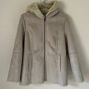 Krass&co G.H. Bass &  Faux Suede Fur Hooded Coat Size M Photo 0