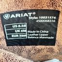 Ariat  Heritage Brown Leather Mid Calf Square Tip Boots Photo 4