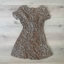 H&M Leopard Summer Short Sleeve Floral Slim Mini Beach Cocktail Party Dress Sexy Photo 6