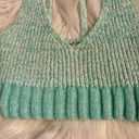 Free People  Crochet Knit Brami Tank Top | Mint / Ivory Combo | XS Photo 8