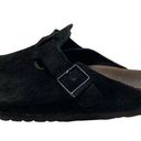 Birkenstock  Boston Black 41 Suede Slip On Clog unisex M 8/8.5- W 10/10.5 Photo 0