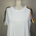 n:philanthropy  Verbena Stripe Shoulder T-Shirt in White Size US Medium Photo 2