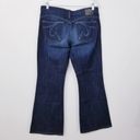 AG Adriano Goldschmied  Jeans Rhinestones The New Legend Flare Leg Blue Denim Photo 1