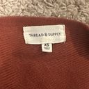 Thread and Supply XS extra small deep orange deep red burgundy top  Photo 4