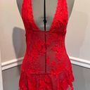 Victoria's Secret  SexyLittle Things Nightie Babydoll Redfeather Mesh Size Medium Photo 0