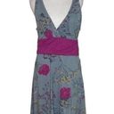 Patagonia  Crossover Dress Womens  Grey Floral Plum Floral  Size large Photo 7