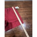 L.L.Bean  Womens Red Cotton Wrinkle Resistant Pleated Shorts Size 8 Photo 6