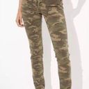 American Eagle  | Next Level Stretch Camo Joggers Size 2 Drawstring Ankle Zippers Photo 0