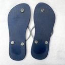 Havaianas Blue & Silver Flip Flops Size 7.5 Photo 3