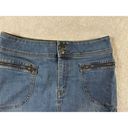 prAna  Women's Broadway Denim Skirt in Dark Wash Blue, Size 10 Photo 1