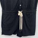 n:philanthropy  Finn Romper Black Button Down Short Sleeve Women’s Size Medium Photo 4