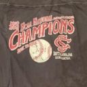 Blue 84 University of South Carolina Baseball Black NCAA Back to Back Champions T-Shirt Photo 2