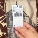 Mango NWT MNG  Women’s Tropical Linen Oversized Blazer Coat Jacket Brown Size XS Photo 5
