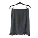 Bebe  High waisted Ruffled Gray Mini Skirt Size 2 Photo 10