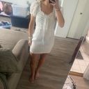 Just Me White Puff Sleeve Sundress  Photo 1