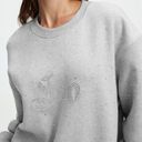 Good American  Leo Jeweled Sweatshirt Grey Photo 1