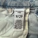 Celebrity Pink  Girlfriend Distressed Destroyed Light Wash Blue Jeans 9 W 29 Photo 7