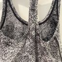 Lululemon Cool Racerback II Luon Spray Jacquard White Black | SZ 6 Photo 3