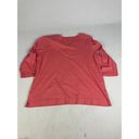 L.L.Bean  1X-Plus Women's 100% Supima Cotton 500799 Salmon Half Sleeve V Neck READ Photo 8