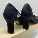 Wild Rose Womens Vintage Black Heel Shoes Size 8.5 Fishnet Photo 6