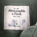 Abercrombie & Fitch  Womans Army Green Button Up Blouse Shirt Size Medium Photo 1