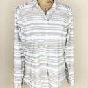 Orvis  Striped Button Front Long Sleeve Shirt S Photo 0