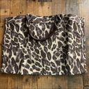 Brown Cheetah Animal Print Oversized Tote Canvas Weekender And Matching Clutch Photo 7