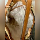 Michael Kors COPY -  EUC Cynthia Satchel & Crossbody Bag Black & Brown Monogram … Photo 8