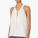 BCBGMAXAZRIA  Lace Up Tank Top Sleeveless Blouse Size XXS Photo 0