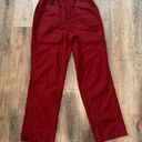 Free People Movement FP Movement by Free People High Rise Wide Leg Red Cargo Pants Size S Photo 0