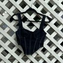 ZARA Denim Corset Top Photo 5