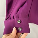 J.Jill  Wearever Easy-Care Pleated One-Button Top Purple Plum Size 2x Photo 4