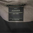 All Saints Bryce Parka in Olive Taupe with Black Leather Sleeves US Size 6 Photo 8