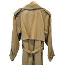 Banana Republic Vintage 80’s  Khaki Long Minimalist Classic Trench Coat Small Photo 6