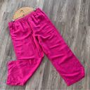 H&M  bright pink linen blend wide leg pants Photo 0