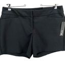 Apt. 9  City Shorts Womens Size 14 Black Textured Pockets Mid Rise Casual Summer Photo 0