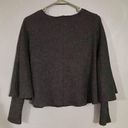 ZARA  W/B Collection Charcoal Poncho Cape Sweater Size Medium Photo 3