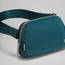 Lululemon NWT  Velour Everywhere Belt Bag Green Jasper Color Gold Hardware Photo 0