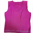 Oscar de la Renta  silk Barbie pink sleeveless blouse Photo 1