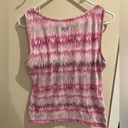 Everlast  Pink and White Workout Tank Top with Lightly Padded Bra-XL Photo 2