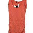 n:philanthropy coral orange terry cloth cover up cinched dress size XL Photo 0