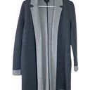 Talbots  Merino Wool Color block Long Open Front Cardigan Size S/P Photo 0