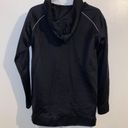 Good American  Performance 1/2 Zip & Size Zip Black Hoodie Tunic Small Photo 5