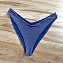 Beach Riot  | Blue Shimmer Sparkle Bikini Bottom High Cut | Size Large Photo 1